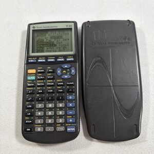 Texas Instruments TI-83 Handheld Graphing Calculator with cover Tested Working